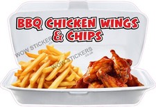 BBQ Chicken Wings And Chips in