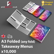 Takeaway Menus, A3 Folded