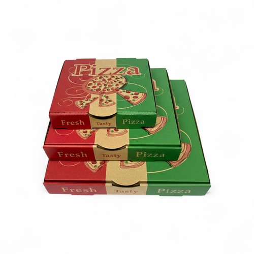 Printed pizza boxes - printed,