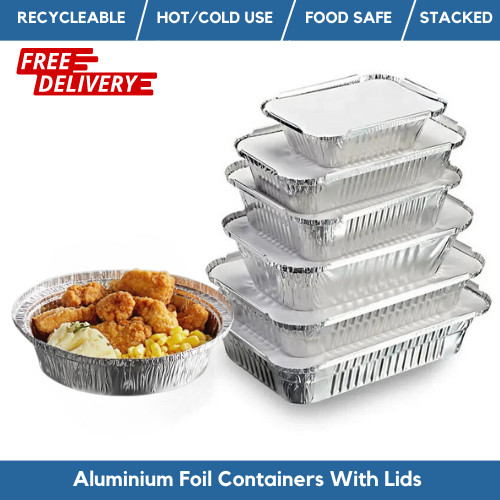 Aluminium foil food containers - aluminium,