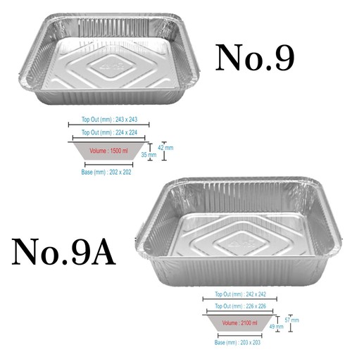 400 disposable aluminium - aluminium, foil