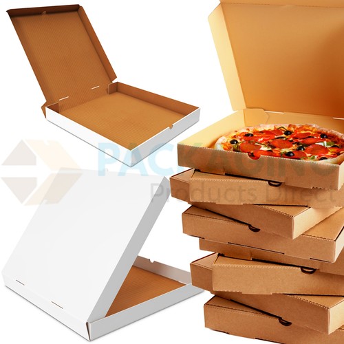 Plain pizza boxes takeaway - plain,