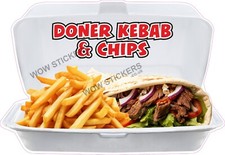 Doner Kebab and Chips in