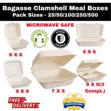 Bagasse Meal Boxes Sugarcane