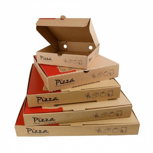 Pizza boxes takeaway - boxes, kraft