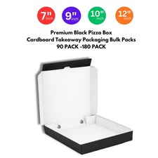 Takeaway Plain Black Pizza