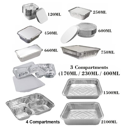 Aluminium foil containers - x,