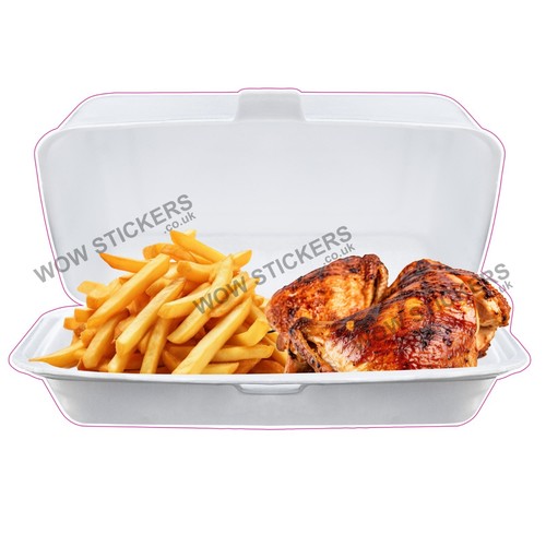 Chicken and chips takeaway - chicken,