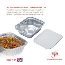 100 x ALUMINIUM FOIL FOOD